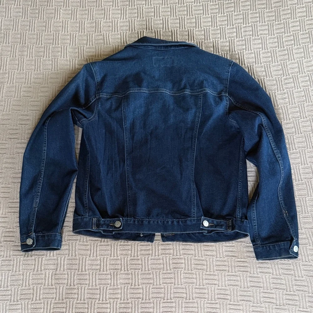 69% Cotton Time and Tru Dark Blue Denim Jacket - Picture 2 of 10